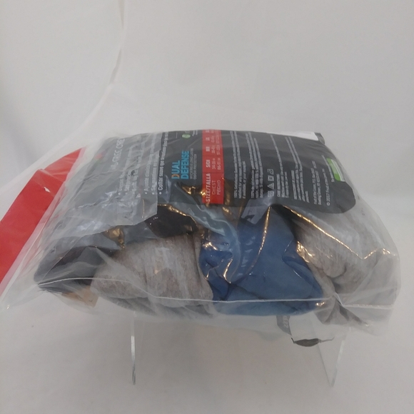 NEW FOL Men's Tag-Free Crews 4pk Gray/Blue XL - Picture 2 of 4